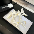 CC 85mm Sandal White Sheepskin 212930