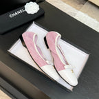 CC Ballet Flats Pink Cowhide 313473