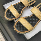 CC 25K sandal leather chain calfskin