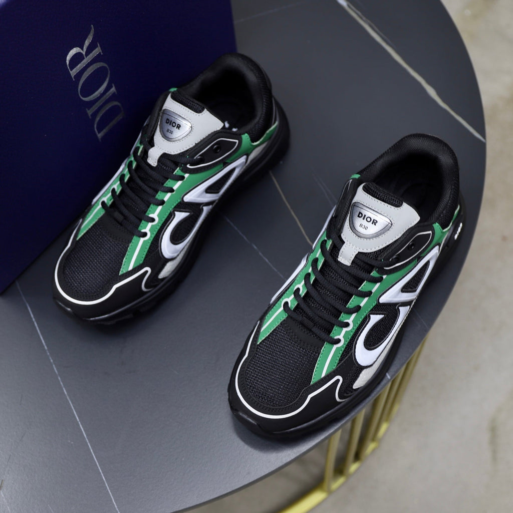 CD B30 Sneaker Black Mix Green Mesh 643619