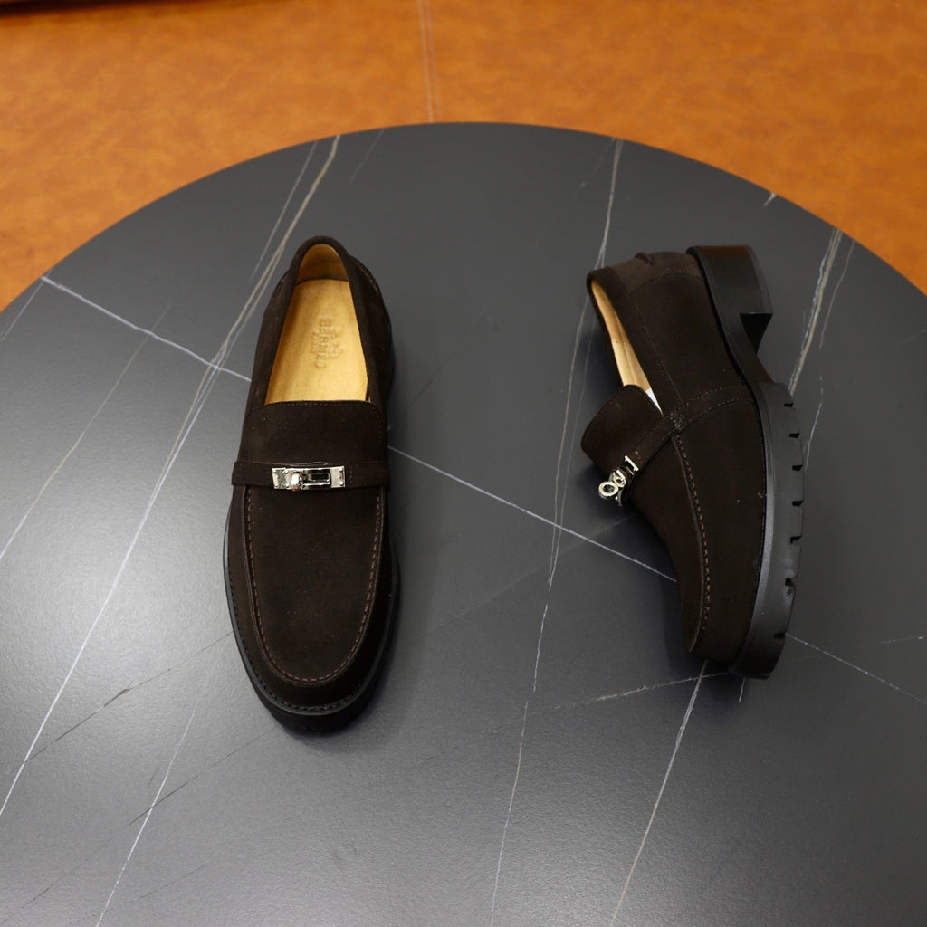 HM Men's Icone Loafer Dark Brown Suede 714426