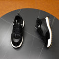HM Men's Leader Sneaker Black Suede Calfskin 747919