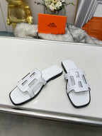 FLATFORM SANDAL WHITE CALFSKIN