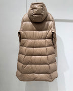 MC 2025 Long Down Coat Glossy Beige Polyester 0002