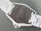 J12 Automatic White Ceramic Black Diamond Numerals Mop Dial