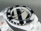 J12 38mm Automatic Limited Untitled H5582 White Ceramic Black White Dial
