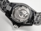 J12 Date Automatic Black Ceramic Diamond Numerals Black Dial Black Steel Hands