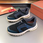 LP TRAIL HIKER WALK SNEAKER BLACK AND AEGEAN MESH BREATHABLE