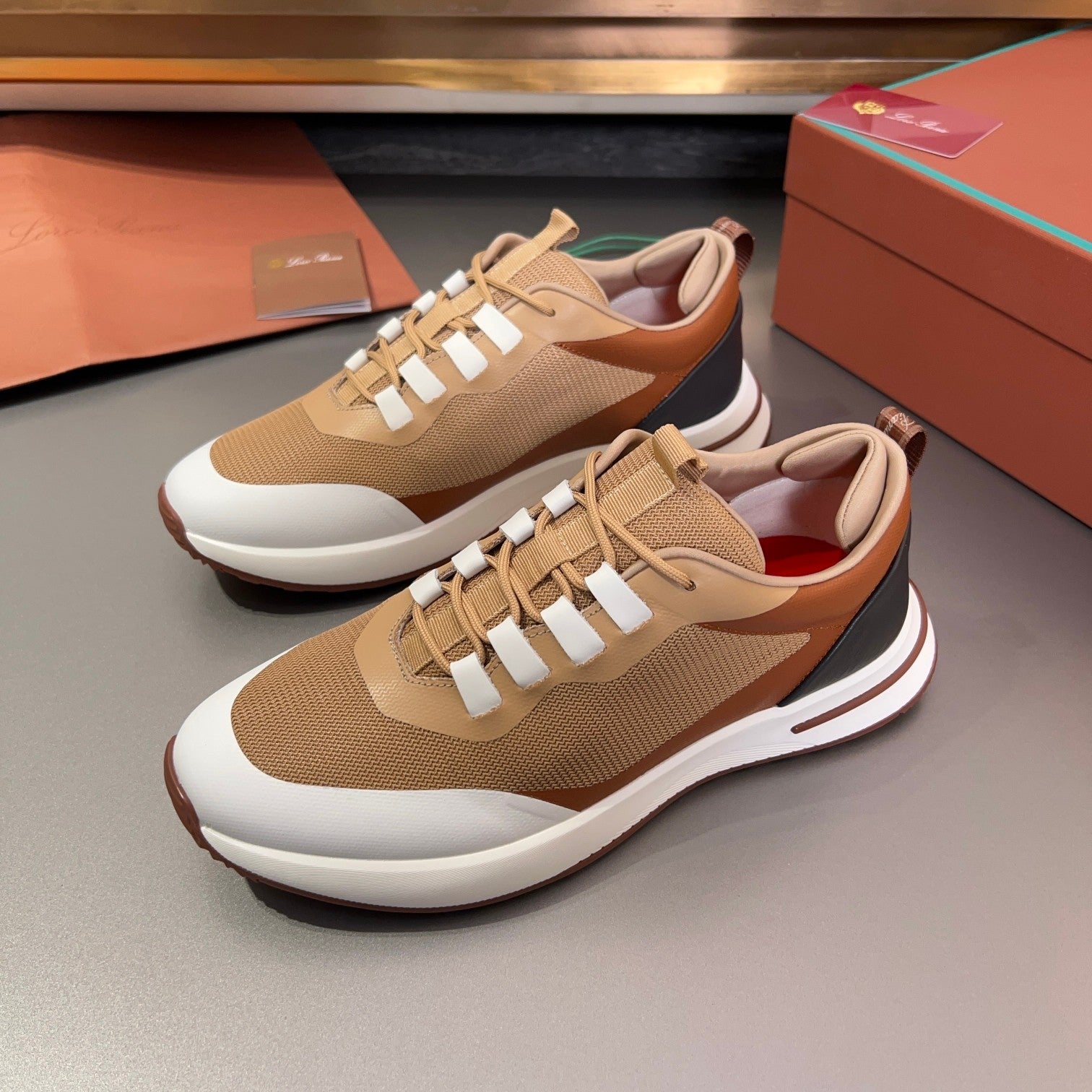 LP BRUNELLO SNEAKERS TAWNY MESH BREATHABLE