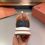 LP BRUNELLO SNEAKERS BROWN AND LIGHT GRAY MESH BREATHABLE