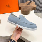 HM Men's Jour Loafer Pastel Blue Suede 687432