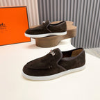 HM Men's Jour Loafer Dark Brown Suede 687437