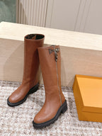 LV 25 Martin Boots Tan Brown Cowhide 576916