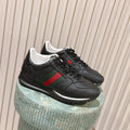 GG 26 Couple Sneakers Dark Red Beige Cowhide 630703