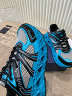 CD Sneaker B35 In Blue Mix White Black Calfskin And Fabric 113121