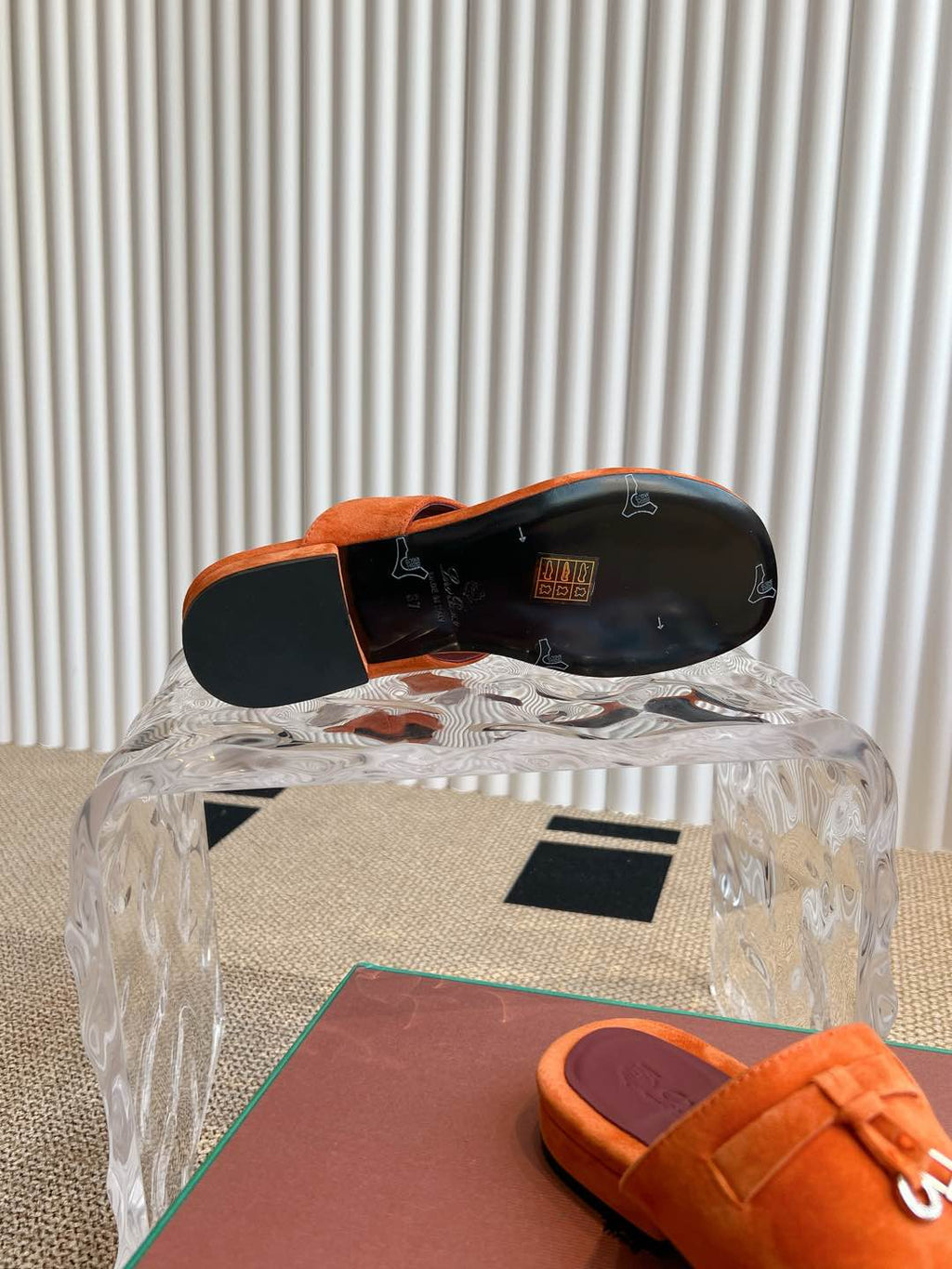 LP 25C Thong Slide Sandal  Kyoto Orange Suede 208110