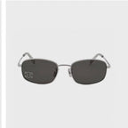 TRIOMPHE RHINESTONE SUNGLASS CL40285U IN METAL WITH CRYSTALS