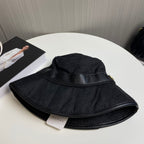 GG Bucket Hat Black Monogram 413184