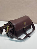 PRA Shoulder Bag Dark Brown Sheepskin 341138