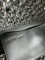 Loewe 2025 Ola 26 Bag Black Raffia Calfskin 274683