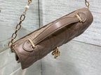 my cd mini 21 dark brown lambskin