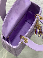 Lady Bag 20cm Violet Lambskin