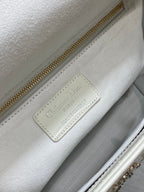 Lady Bag 20cm Grey Crocodile Leather