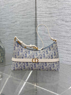 CD  Miss Caro 24 blue raffia-effect fabric
