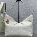 Dior 2025 Voyage Bag 34cm White Grained Calfskin 267767
