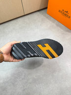 HM Men's Bouncing Sneaker Black Calfskin 696029