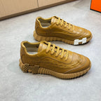 HM Men's Bouncing Sneaker Light Brown Calfskin 708235
