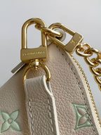 LV 2026 Boulogne PM Bag 29cm Cream Green Monogram Empreinte Leather 281403