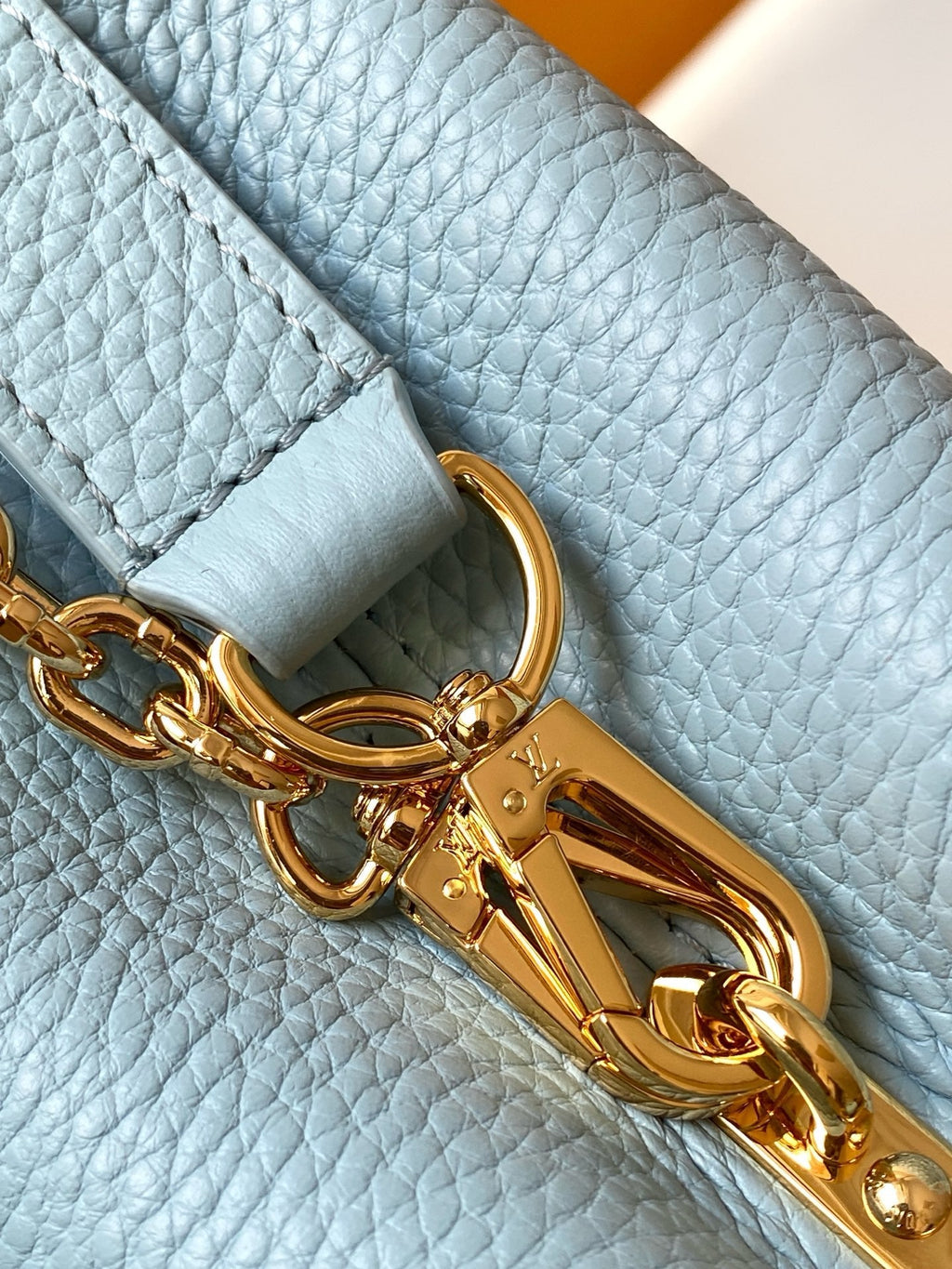 LV x TM 2026 Capucines Bag 27cm Blue Taurillon Cowhide Leather 281421