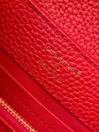 LV 2026 Capucines Bag 22cm Red Taurillon Cowhide Leather 281431
