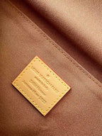 LV 2026 Take Out Messenger Bag 32cm Brown Beige Monogram Coated Canvas