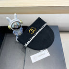 KNIT HAT IN BLACK WOOL 424303