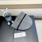 BEANIE HAT IN COAL GRAY WOOL 419780