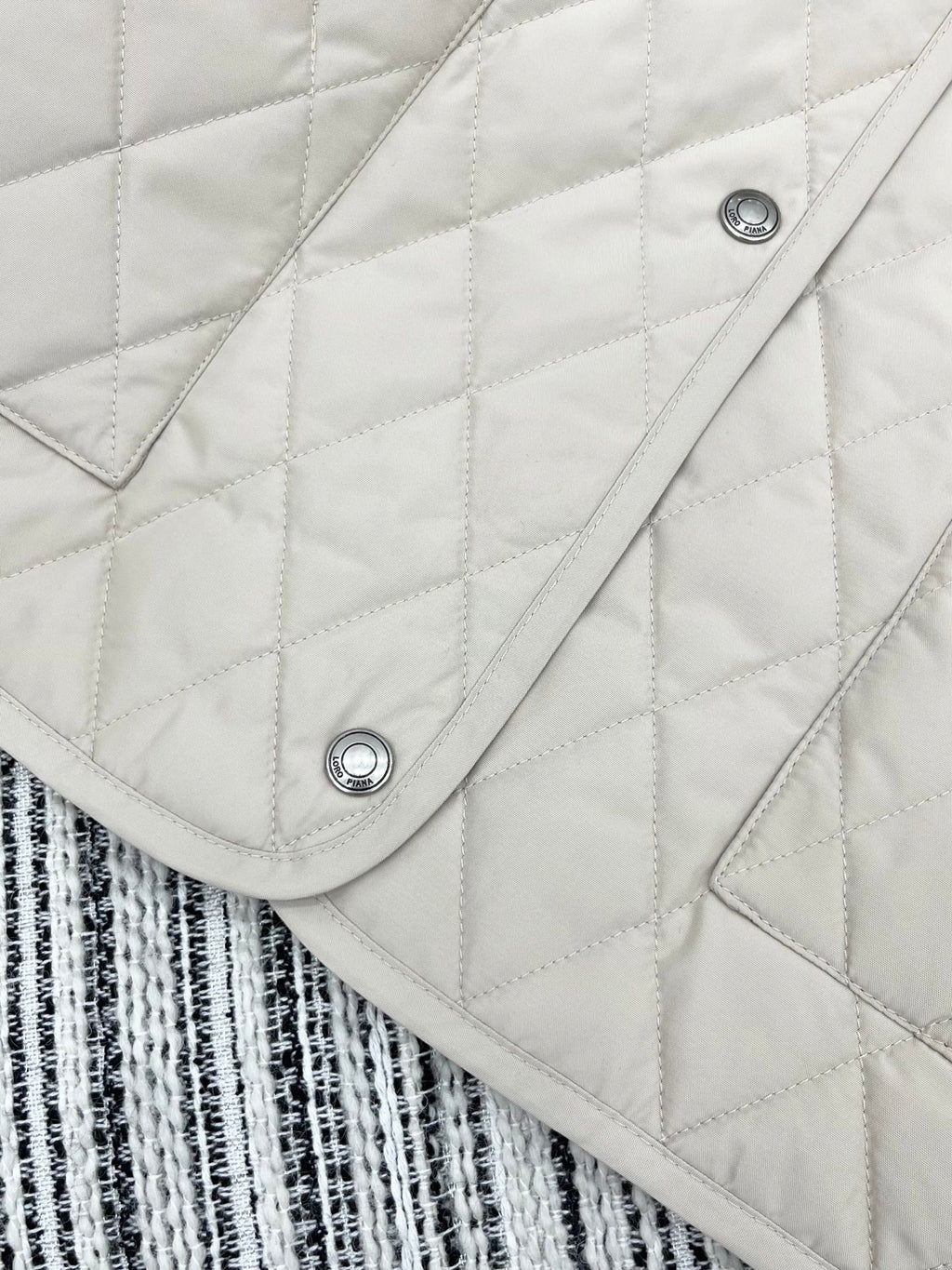 LP 25 Quilted Jacket Cream Polyester Down 313369