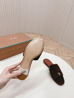 LP SUMMER CHARMS SANDALS IN BURNT UMBER SUEDE