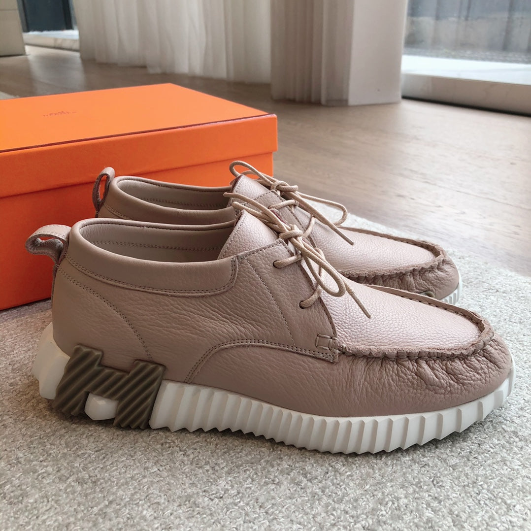 HM Men's Increase Sneaker Beige Cowhide 204371