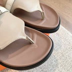 Empire Sandal Soft Taupe Brown Goatskin