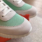 HM Men's 25 Sneaker Seafoam Mesh Suede 541303