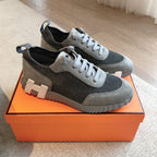 HM Men's 25 Sneaker Grey Mesh Suede 541306