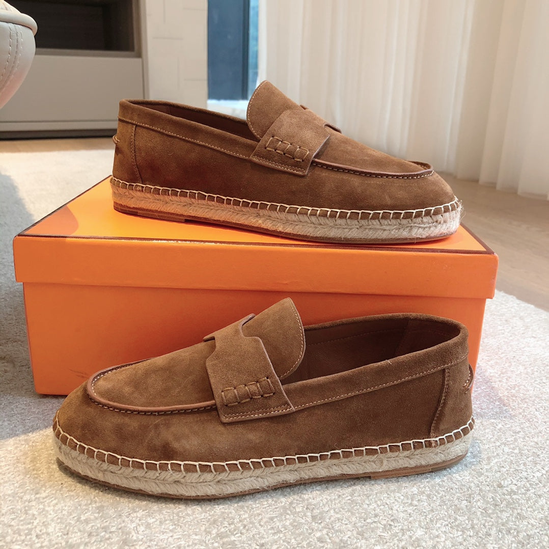 HM Trip Espadrille Dark Brown Suede