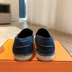 HM Trip Espadrille Marine Blue Suede