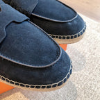 HM Trip Espadrille Marine Blue Suede