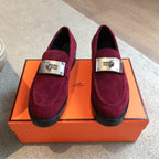 HM 25 Kelly Loafer Red Suede 353508