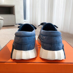 HM Men's 25 Ketch Sneaker Blue Suede 639271
