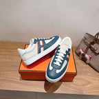 HM 25 Boomerang Sneaker Dark Blue White Red Calfskin