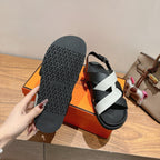 HM 25 Heracles Sandal Black Grey Calfskin